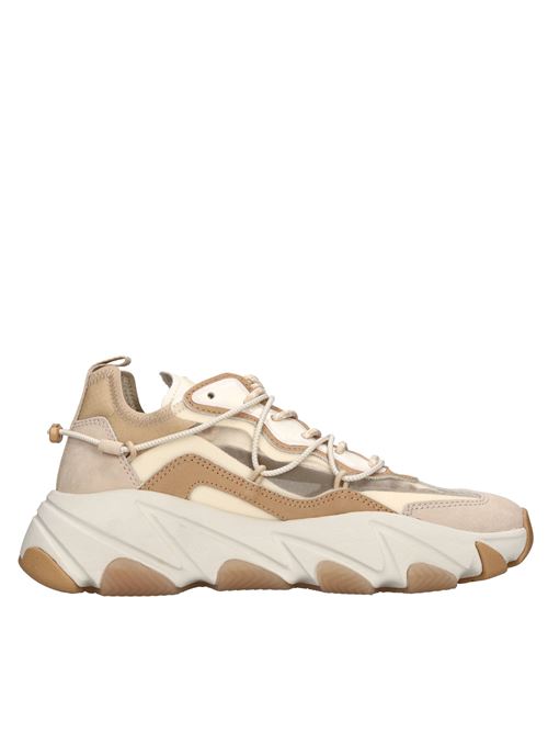 Sneakers modello Extra Bis in pelle e tessuto ASH | EXTRA BIS NABUK-RIPSTOP NYLONBEIGE-MARRONE
